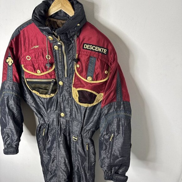 Vintage Descente Ski Suit Men’s Small Suisse Ski Team Official Supplier 80s - Picture 3 of 16